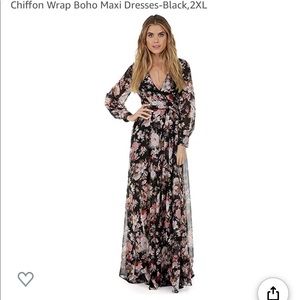 Floral bohemian dress